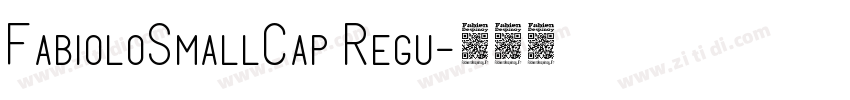 FabioloSmallCap Regu字体转换